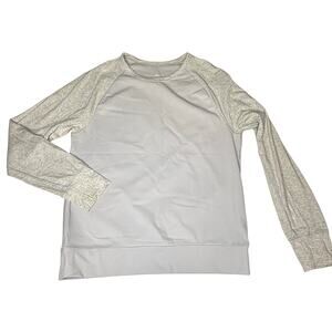 Lululemon Ball Sport T in Silver Spoon/ Heathered Silver Spoon M